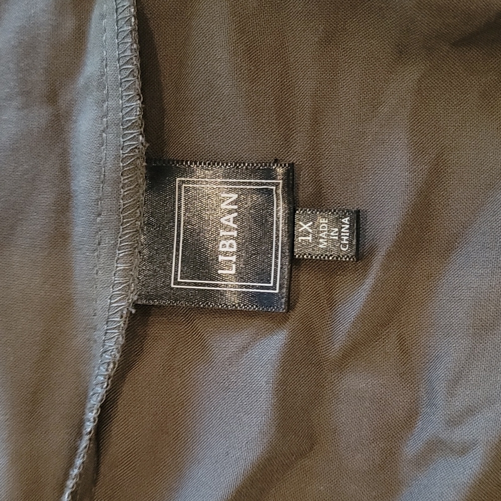 Olive green zip up shirt/jacket type - Picture 9 of 10